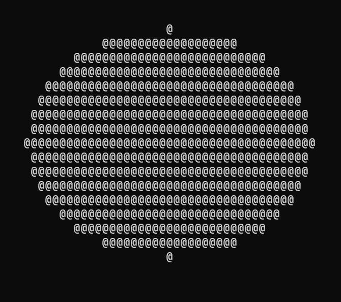 the circle coming out as a wide oval