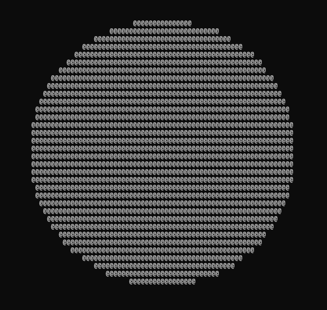 the circle, now actually round